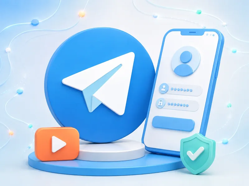 Telegram账号手机端登录教程视频